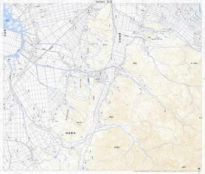 563962 天王 （てんのう Tenno）, 地形図