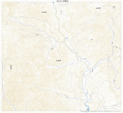 654124 四番川 （よんばんがわ Yombangawa）, 地形図