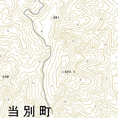 654124 四番川 （よんばんがわ Yombangawa）, 地形図
