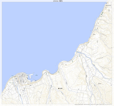 654164 増毛 （ましけ Mashike）, 地形図