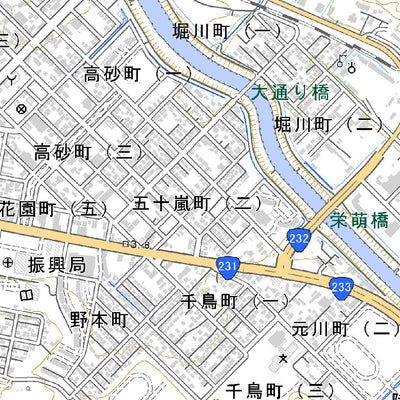 654175 留萌 （るもい Rumoi）, 地形図