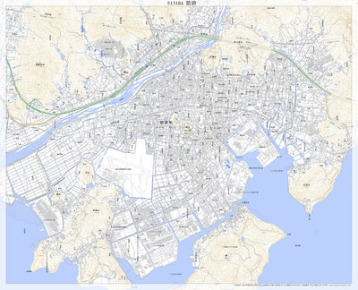 513104 防府 （ほうふ Hofu）, 地形図