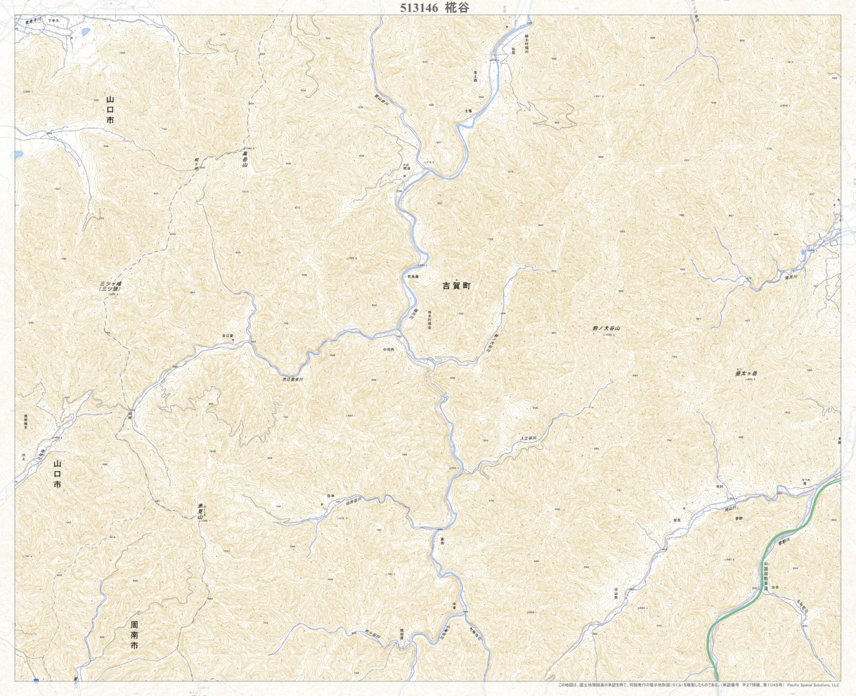 513146 椛谷 （かばたに Kabatani）, 地形図 Map by Pacific Spatial