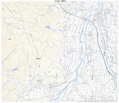 594003 角間川 （かくまがわ Kakumagawa）, 地形図