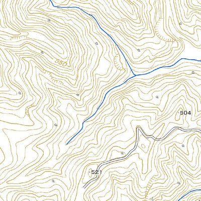 594005 左草 （さそう Saso）, 地形図