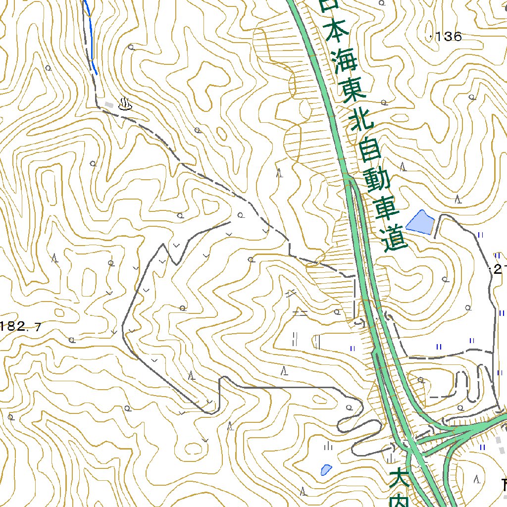 594010 岩谷 （いわや Iwaya）, 地形図 Map by Pacific Spatial