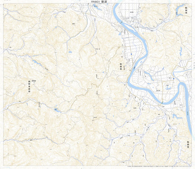 594021 新波 （あらわ Arawa）, 地形図