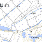 594022 刈和野 （かりわの Kariwano）, 地形図