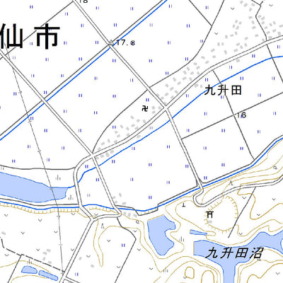 594022 刈和野 （かりわの Kariwano）, 地形図
