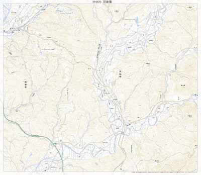 594032 羽後境 （うごさかい Ugosakai）, 地形図