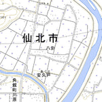 594034 角館 （かくのだて Kakunodate）, 地形図