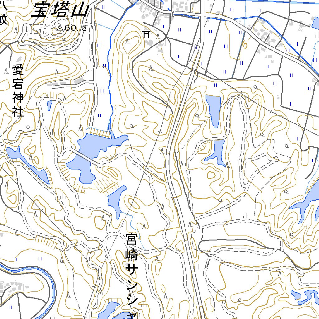 483103 佐土原 （さどはら Sadohara）, 地形図 Map by Pacific Spatial