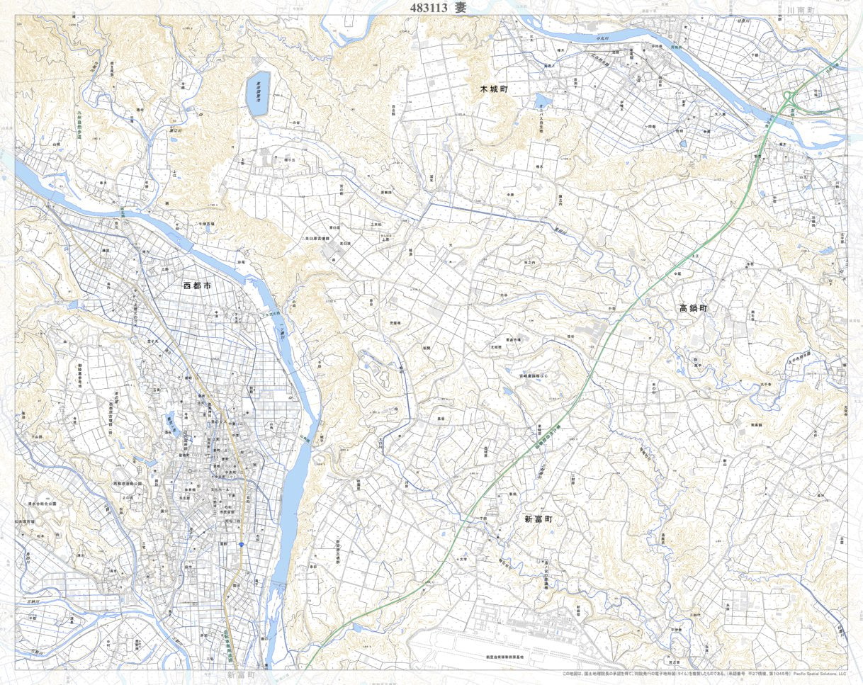 483113 妻 （つま Tsuma）, 地形図 Map by Pacific Spatial
