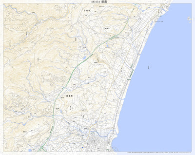 483134 都農 （つの Tsuno）, 地形図