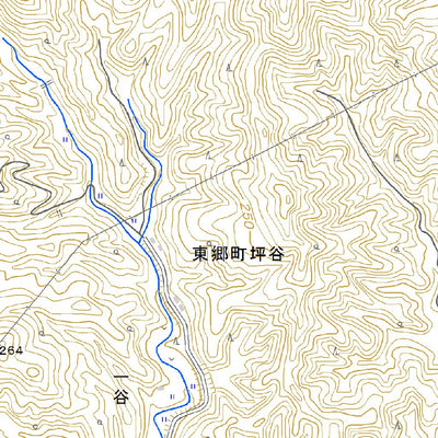 483143 坪谷 （つぼや Tsuboya）, 地形図
