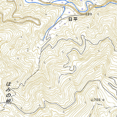 483143 坪谷 （つぼや Tsuboya）, 地形図