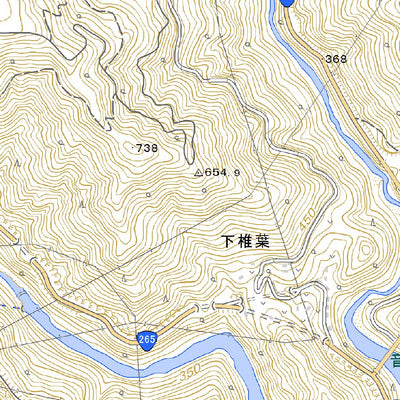483151 上椎葉 （かみしいば Kamishiiba）, 地形図