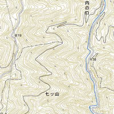 483172 諸塚山 （もろつかやま Morotsukayama）, 地形図
