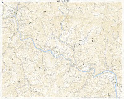 483173 日之影 （ひのかげ Hinokage）, 地形図