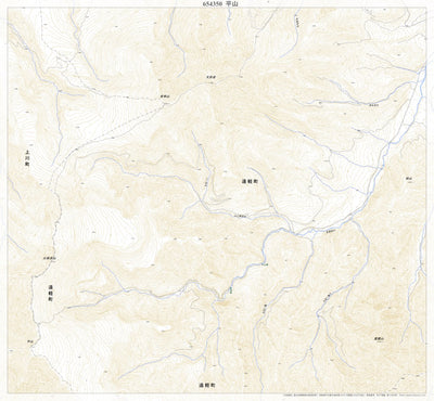 654350 平山 （ひらやま Hirayama）, 地形図