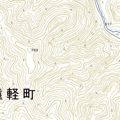 654352 分岐 （ぶんき Bunki）, 地形図