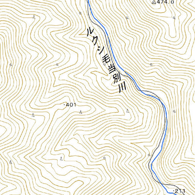 654366 上仁頃 （かみにころ Kaminikoro）, 地形図