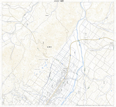 654367 端野 （たんの Tanno）, 地形図