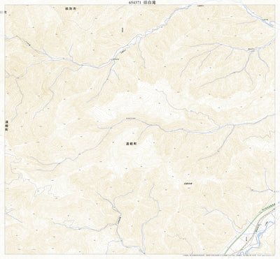 654371 旧白滝 （きゅうしらたき Kyushirataki）, 地形図