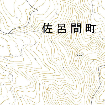 654375 若佐 （わかさ Wakasa）, 地形図