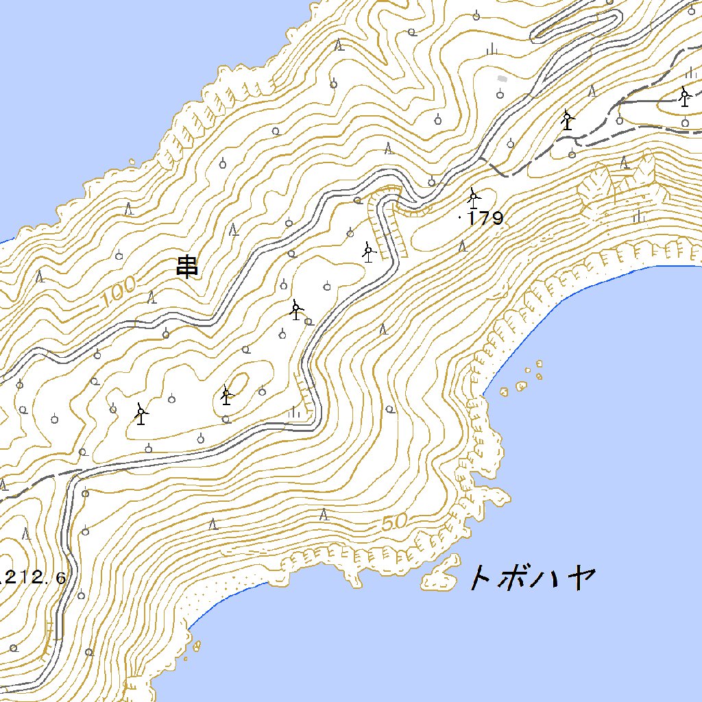 503200 三崎 （みさき Misaki）, 地形図 Map by Pacific Spatial