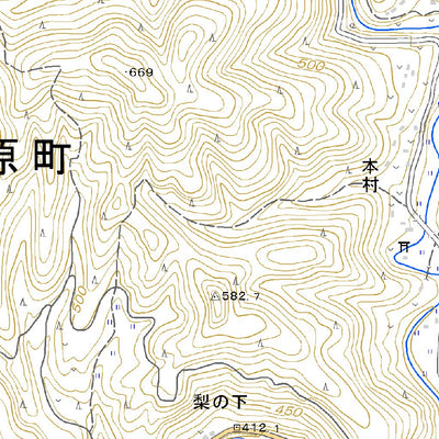 503237 久万 （くま Kuma）, 地形図