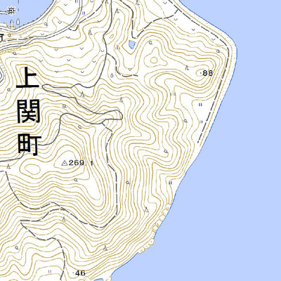 503241 周防八島 （すおうやしま Suoyashima）, 地形図