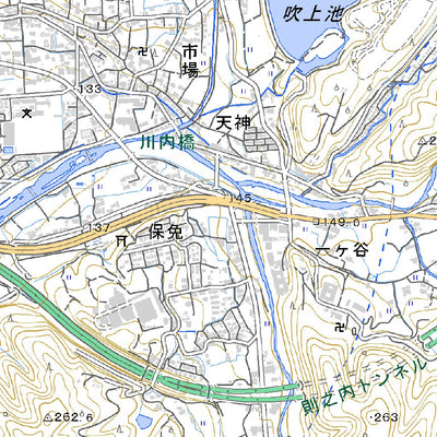 503257 伊予川内 （いよかわうち Iyokawauchi）, 地形図