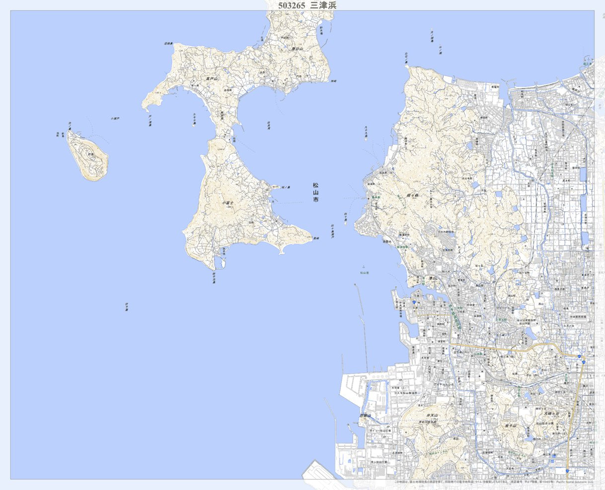503265 三津浜 （みつはま Mitsuhama）, 地形図 Map by Pacific