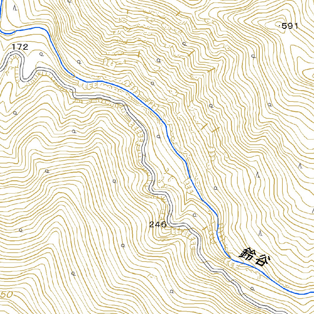連なる山 573945 鳴海山 （なるみやま Narumiyama）, 地形図 Map by Pacific