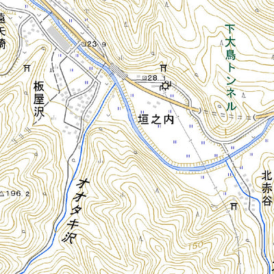 573954 勝木 （がつぎ Gatsugi）, 地形図