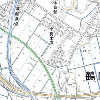 583906 鶴岡 （つるおか Tsuruoka）, 地形図