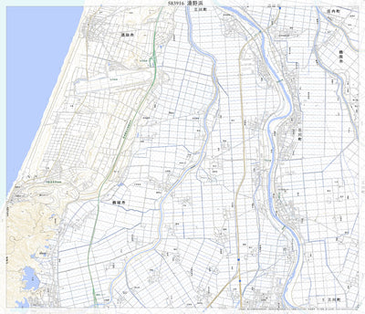 583916 湯野浜 （ゆのはま Yunohama）, 地形図