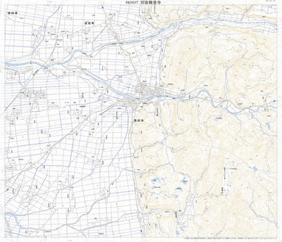 583937 羽後観音寺 （うごかんのんじ Ugokannonji）, 地形図