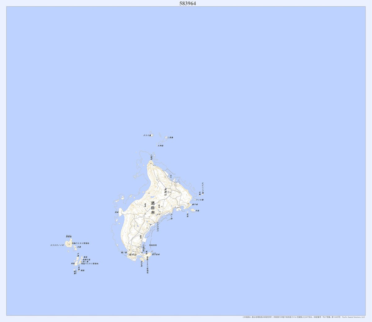 583964 酒田 （さかた Sakata）, 地形図 Map by Pacific Spatial Solutions, Inc ...