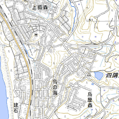 583967 象潟 （きさかた Kisakata）, 地形図