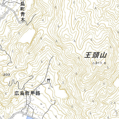 513345 讃岐広島 （さぬきひろしま Sanukihiroshima）, 地形図