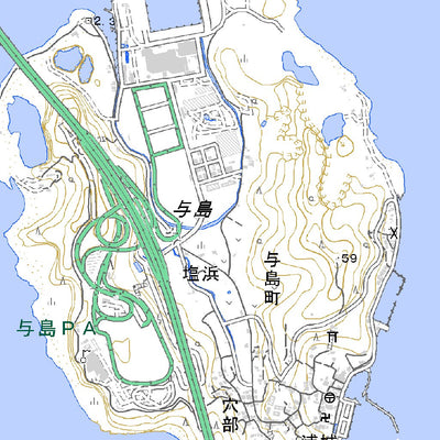 513346 本島 （ほんじま Honjima）, 地形図