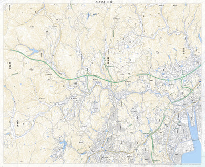513351 三成 （みなり Minari）, 地形図