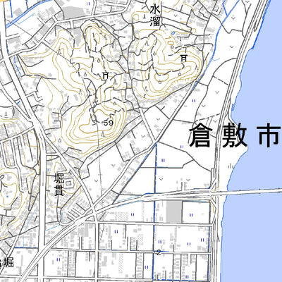 513365 玉島 （たましま Tamashima）, 地形図