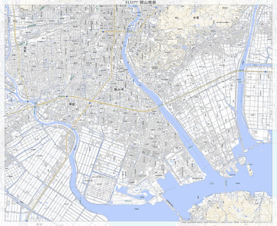 513377 岡山南部 （おかやまなんぶ Okayamanambu）, 地形図