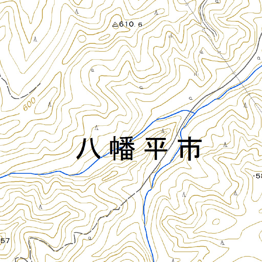 604100 七時雨山 （ななしぐれやま Nanashigureyama）, 地形図 Map by 