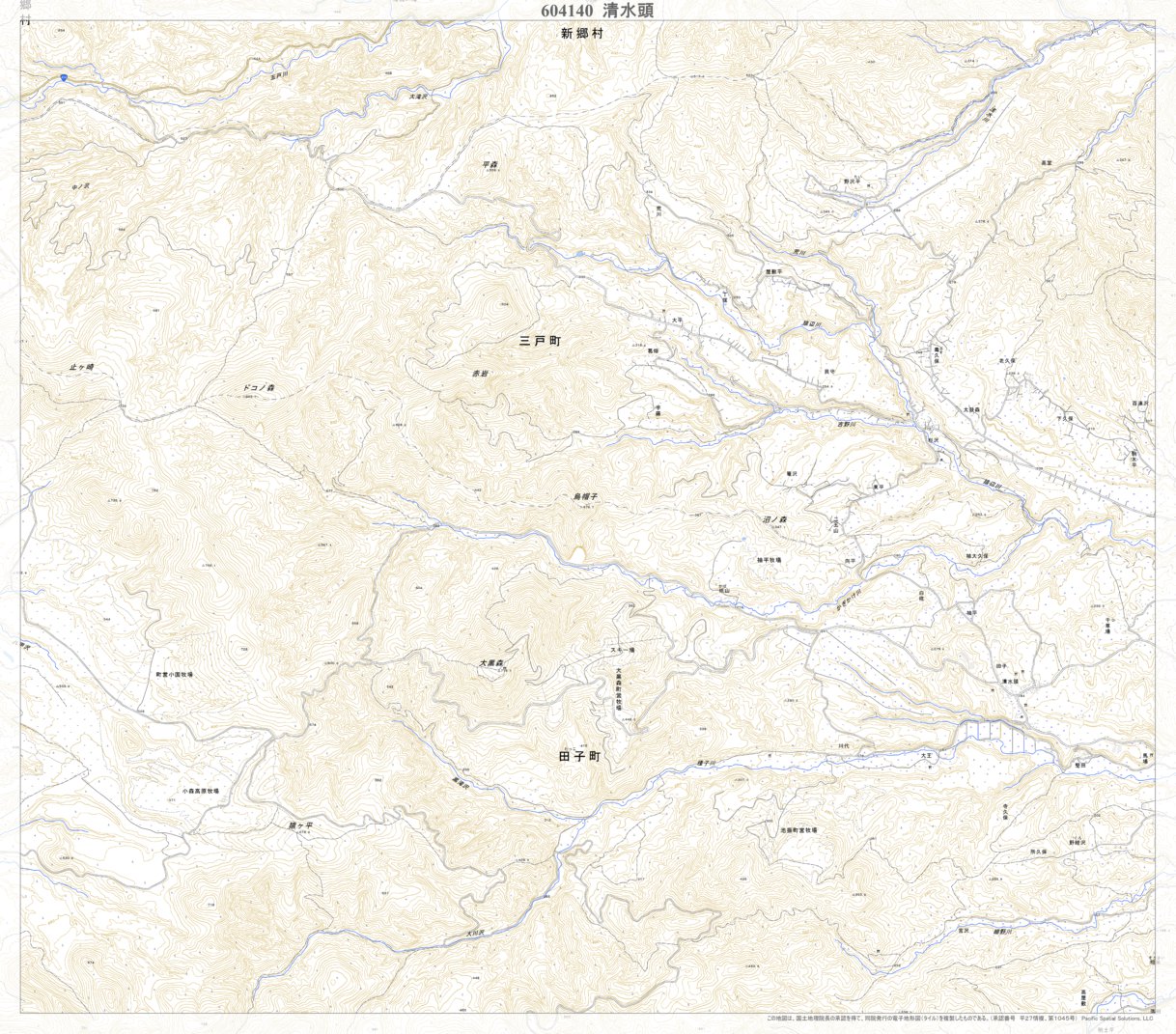 604140 清水頭 （しみずがしら Shimizugashira）, 地形図 Map by