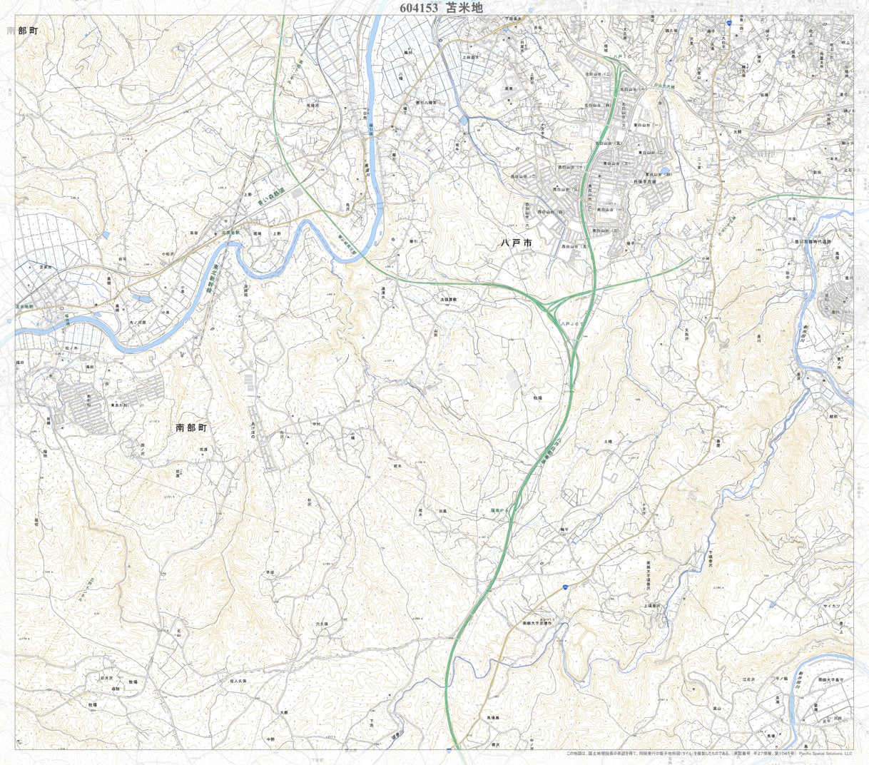 平地　島 604153 苫米地 （とまべち Tomabechi）, 地形図 Map by Pacific