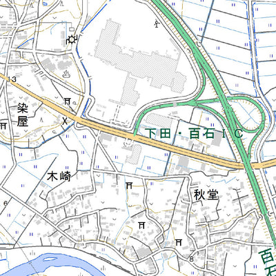 604173 百石 （ももいし Momoishi）, 地形図